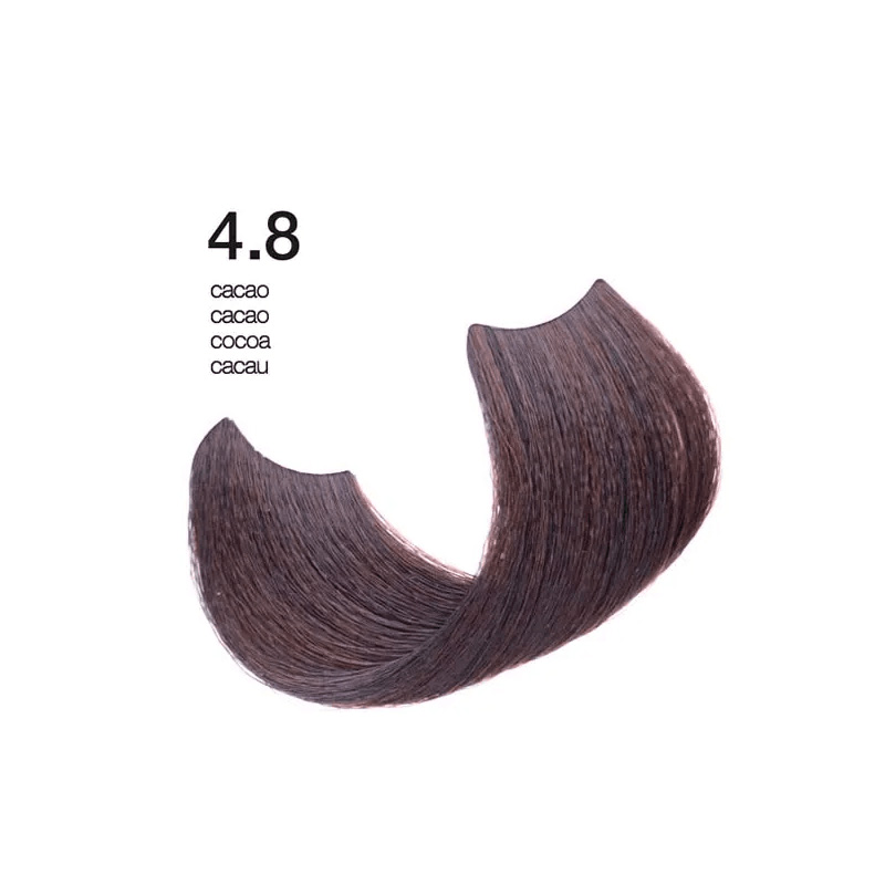 Exclusive Professional Hair Color Hi-Tech 100ml Fashion Brown / Μόνιμη Βαφή Μαλλιών Καστανό 4.8
