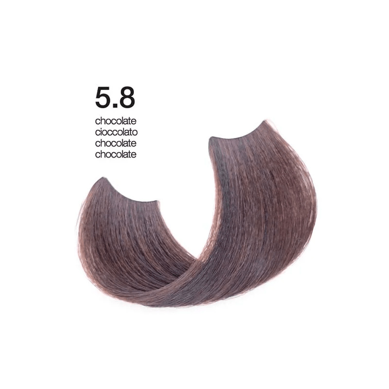 Exclusive Professional Hair Color Hi-Tech 100ml Fashion Brown / Μόνιμη Βαφή Μαλλιών Καστανό 5.8