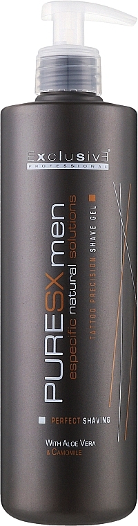 PURESX MEN TATTOO PRECISION SHAVE GEL / ΤΖΕΛ ΞΥΡΙΣΜΑΤΟΣ 500ml